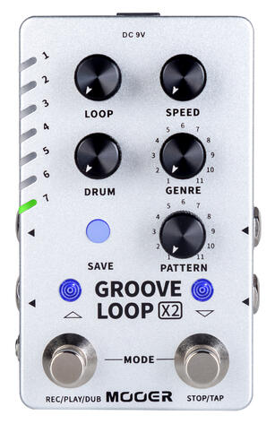 Mooer Groove Loop X2 Stereo Looper + Drum Machine