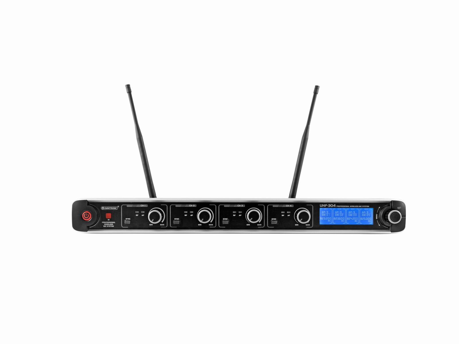 Omnitronic UHF 304  4-Kanal Funksystem mit Handmikrofeon    