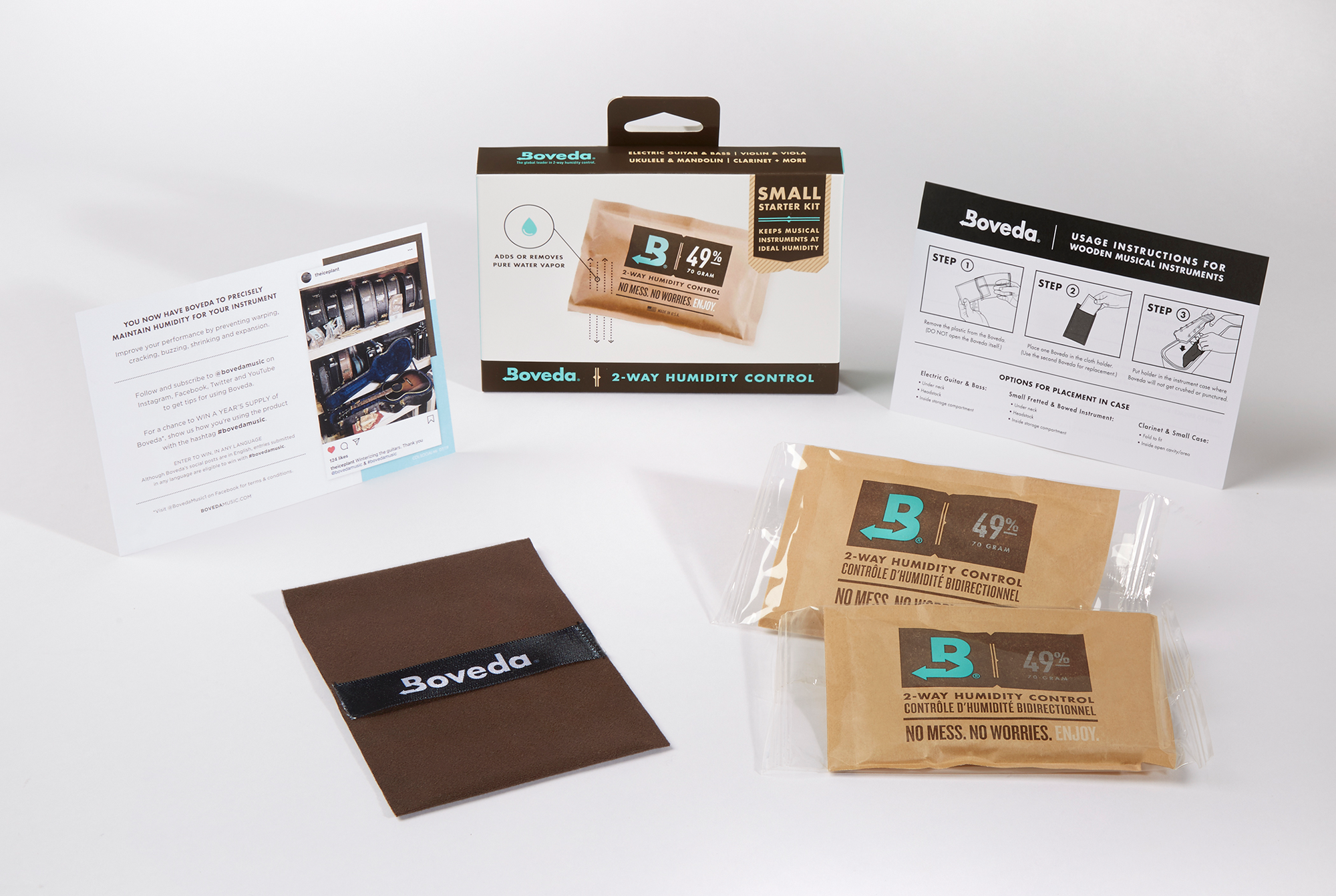 BOVEDA Luftfeuchtigkeitsmanagement 2-Weg Starterkit Small